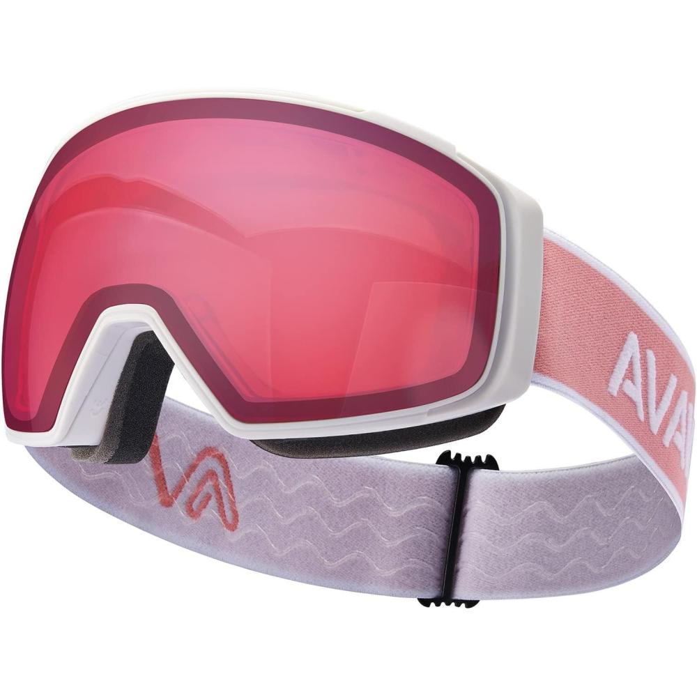 imageCARFIA Magnetic Ski Goggles OTG  Over Glasses Snowboard Snow Goggles for Men Women ampamp Youth  100 UV Protection Anti fog