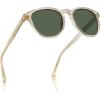 2. Clear Tea Frame Green Lens