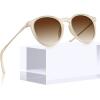 3. Translucent Yellow Frames + Gradient Brown Lens