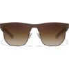 imageCARFIA Metal Polarized Mens Sunglasses UV400 Lenses Spring Flexible Hinge Acetate Arm with Sunglasses CaseBlack Frame Gradient Brown Lens
