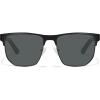 imageCARFIA Metal Polarized Mens Sunglasses UV400 Lenses Spring Flexible Hinge Acetate Arm with Sunglasses CaseBlack Frame Grey Lens