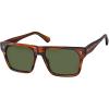 2. Brown Stripe Green Lens
