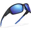 A1: Matte Black Frame Blue Mirror