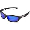 Blue Mirror Black Frame