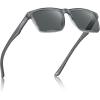 4. Transparent Grey Frame Grey Lens