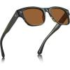 7-green Stripe Frame Brown Lens