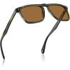 4. Green Striped Frame Brown Lens