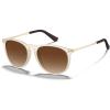 5. Matte Frame Brown Gradient Lens