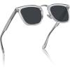 1. Clear Frame Grey Lens