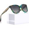 2.blue Tortoise Frame Gray Lenses
