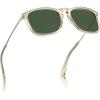 7. Polished Light Coffee Frame Green Lenses