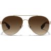 1. Gold Frame + Gradient Brown Lens