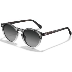 CARFIA Acetate Polarized Sunglasses for Men Retro Classic Round Shades(7. Grey Gradient Lens)
