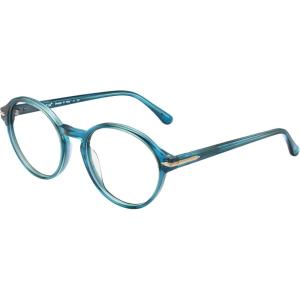CARFIA Acetate Round Blue Light Blocking Glasses for Women Anti Eye Eyestrain Computer Gaming Glasses(Water Color Frame)