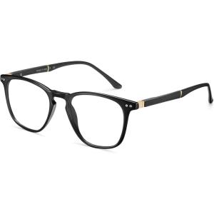 CARFIA Blue Light Blocking Glasses – Anti-Fatigue Computer Gaming Glasses Prevent Headaches Lightweight Eyeglasses Frame(Black Frame)