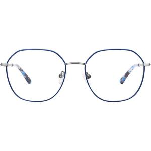 CARFIA Nerd Costume Glasses for Halloween Cosplay Non-Prescription Clear Lens Prop Women Blue Light Blocking Glasses(S: Gun & Blue)