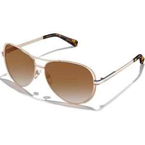 CARFIA Polarized Sunglasses for Women Trendy Retro Classic Pilot Sun glasses CA5388(2. Brown Gradient Lens Tortoise Arm)