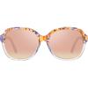 9. Pink Clear Tortoise Frame Pink Mirrored
