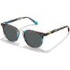 3. Blue Tortoise Frame Grey Lens