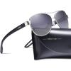 3. Grey Gradient Lens Matte Metal Frame