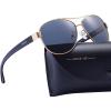 5. Blue Grey Lens Matte Metal Frame