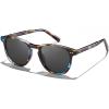 4. Blue Tortoise Frame Grey Lens