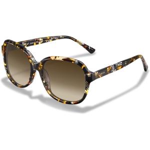 CARFIA Acetate Polarized Sunglasses for Women UV Protection Retro Trendy Big Sunnies CA2024(7-1. Brown Gradient Lens)
