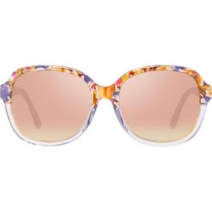 CARFIA Acetate Polarized Sunglasses for Women UV Protection Retro Trendy Big Sunnies CA2024(9. Pink Clear Tortoise Frame Pink Mirrored)