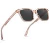 4 - Peach Frame Grey Lens