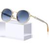 4.white Frame Gradual Blue Lens