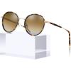 A: Metal & Tortoise Frame + Brown Lens