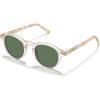 3-2. Clear Tea Frame Green Lenses