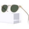 4. Clear Yellow Frame Green Lens