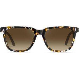 CARFIA Acetate Polarized Sunglasses for Women Small Face – AntiGlare UV400 Protection CA5354(3 – Tortoise Frame Gradient Brown Lenses)