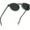 1. Transparent Green Frame Gray Lenses