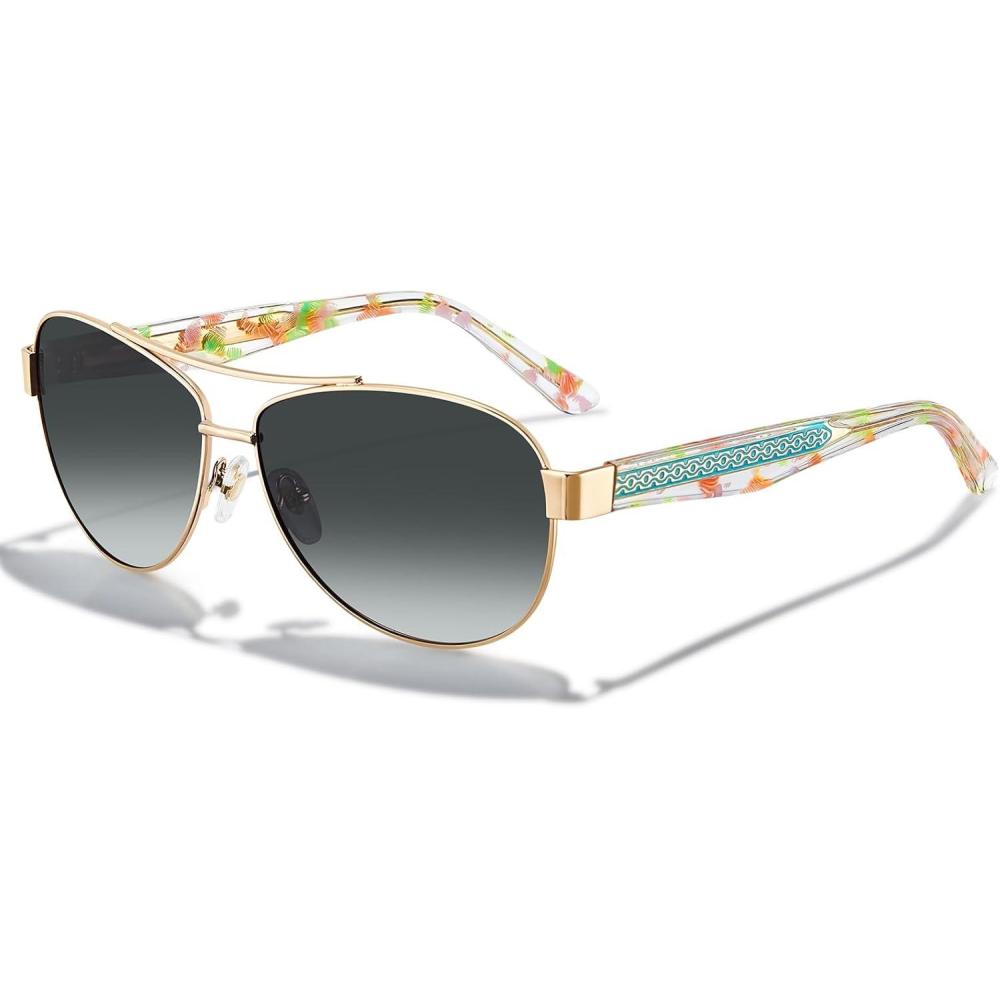 imageCARFIA Acetate Metal Sunglasses for Women Polarized UV Protection Trendy Fashion Style CA23053 Gradient Grey Lens