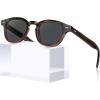 2. Brown Tortoise Burgundy Frame Grey Lens