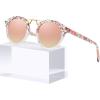 8-3. Pink White Tortoise Frame Pink Mirrored