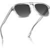 8. Transparent Grey Frame Grey Gradient Lens
