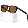C. Tortoiseshell Frame Brown Lens