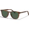 7-1. Brown Striped Frame Green Lens