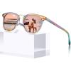 6. Iridescent Tortoise Frame Pink Mirror