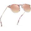 4-0. Pink White Tortoise Frame Pink Mirrored
