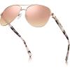 5. Rose Gold Frame Pink Mirrored