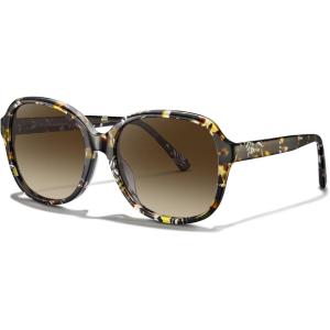 CARFIA Large Curved Acetate Polarized Sunglasses for Women UV Protection, Retro Fashion Ladies Shades Driving Safety Eyewear(1. Brown Tortoise Frame Gradient Brown Lens)