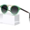3. Translucent Green Frame Gradient Grey Lens