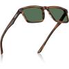 3. Brown Striped Frame / Green Lens