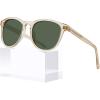 R3. Clear Tea Frame Green Lens
