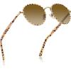 A: Checkered Frame / Brown Gradient Lens