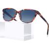 6. Red&brown Floral Frame Gradient Blue Lens